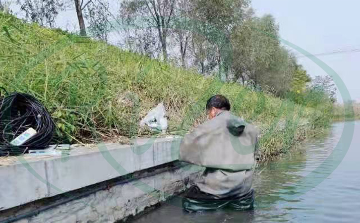 工程中曝氣管道的安裝