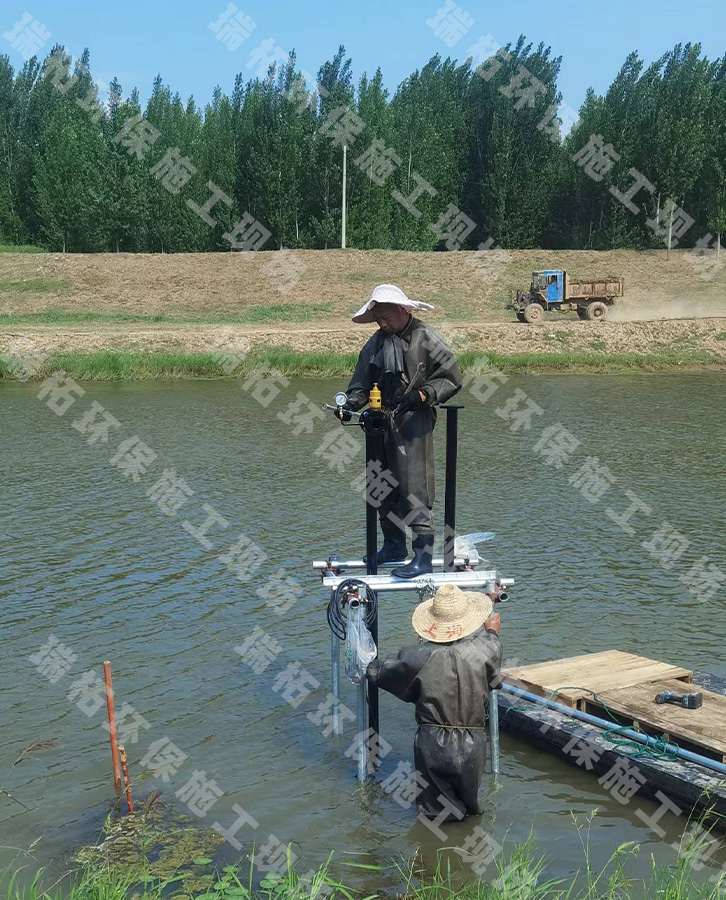 沉水風(fēng)機河道增氧工程施工現(xiàn)場實拍